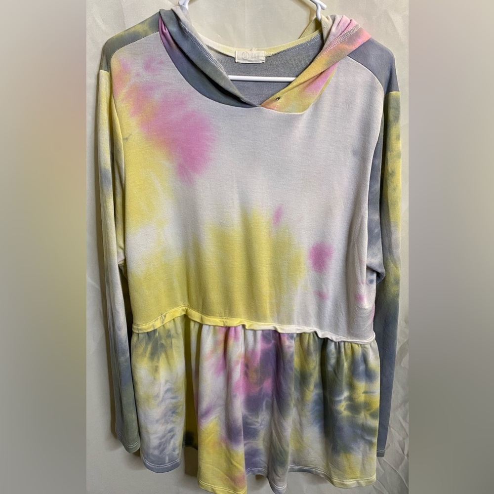 BE Stage hoodie tie dye shirt